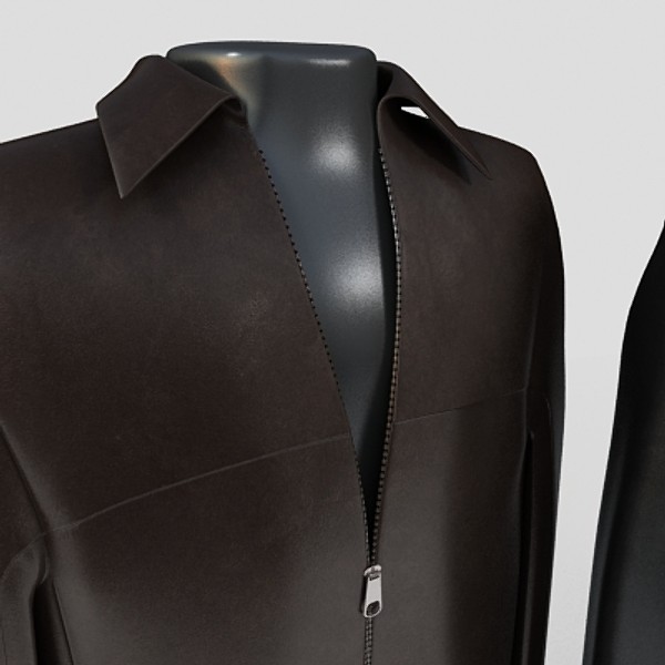 leather jackets 3d model - leather jackets by monkeyodoom